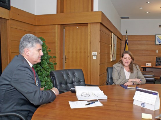 The Speaker of the House of Peoples of the Parliamentary Assembly of Bosnia and Herzegovina Dr. Dragan Čović met with the Head of the Council of Europe Office in Bosnia and Herzegovina